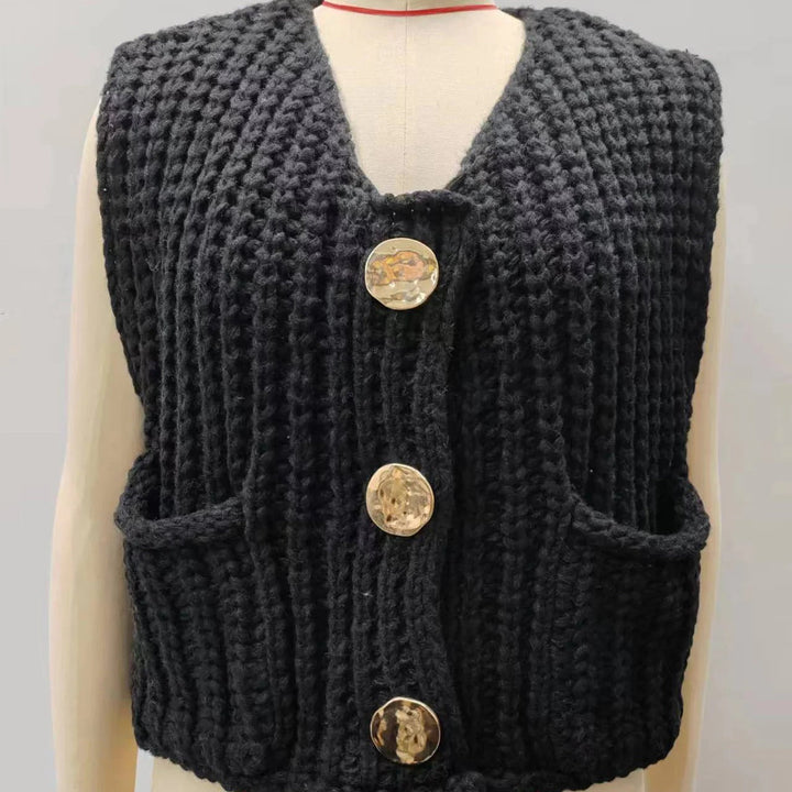 Casual Sleeveless Knit Vest