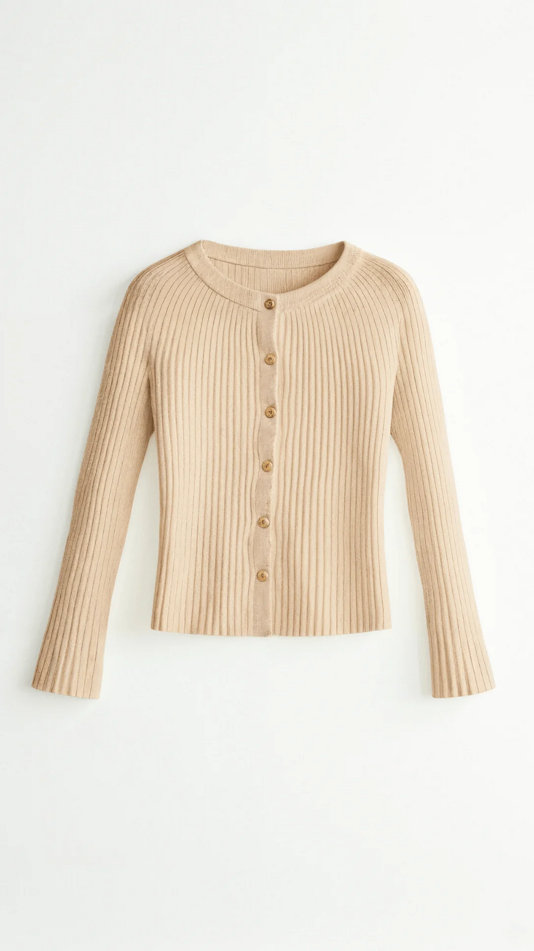 Slim Fit Ribbed Cardigan