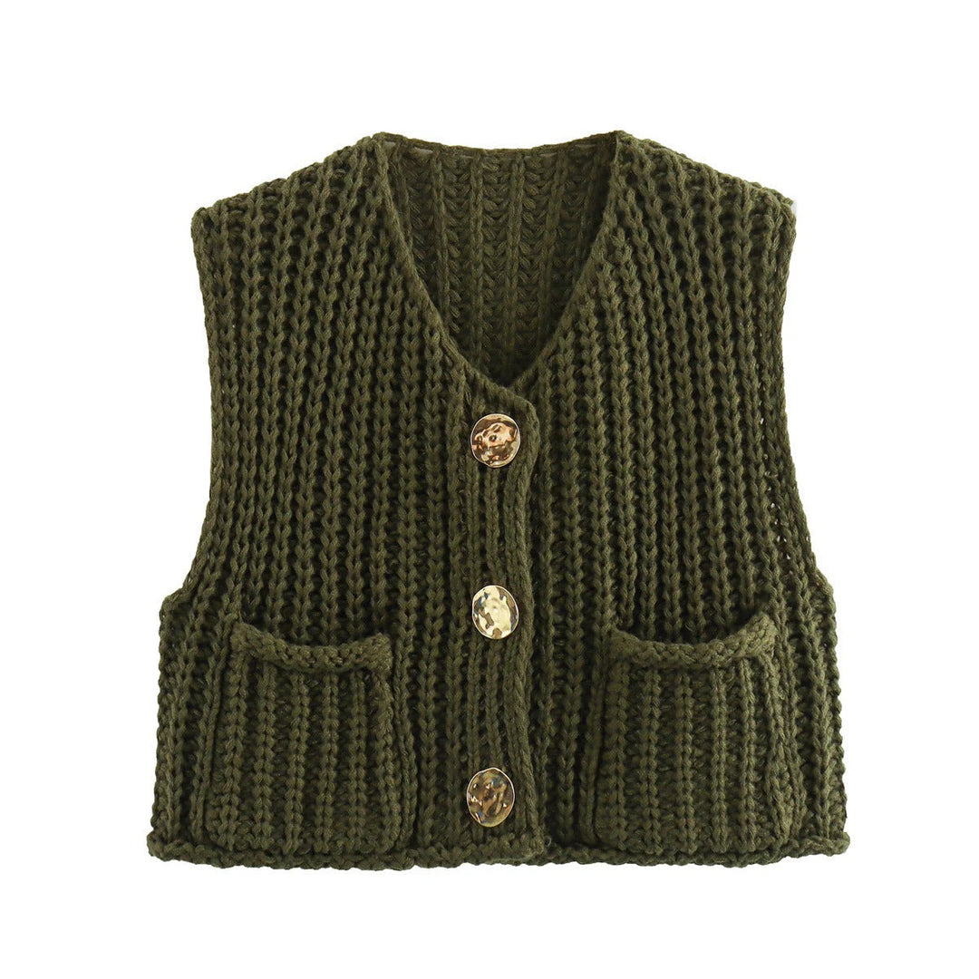 Casual Sleeveless Knit Vest