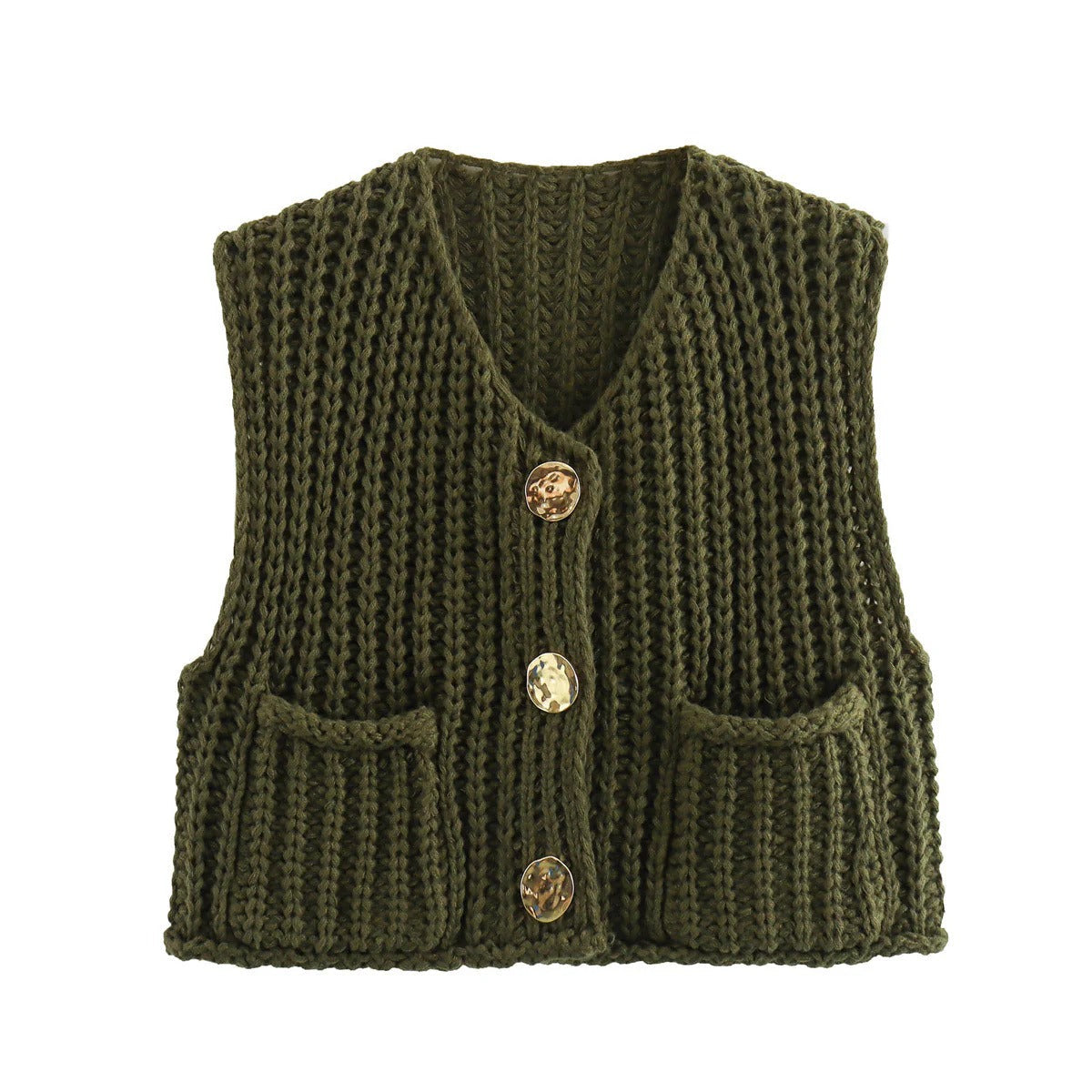 Casual Sleeveless Knit Vest