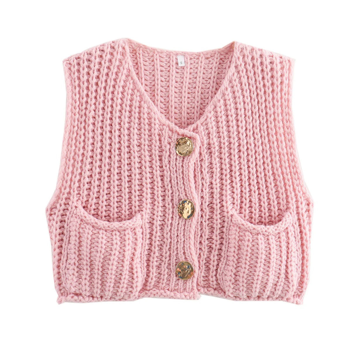 Casual Sleeveless Knit Vest