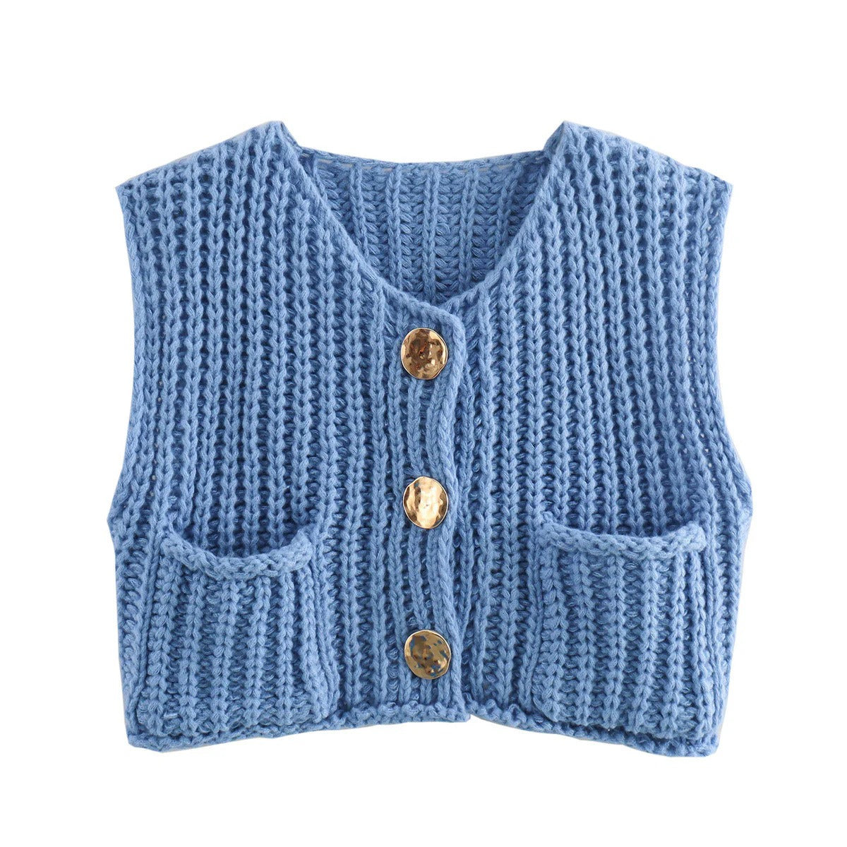 Casual Sleeveless Knit Vest