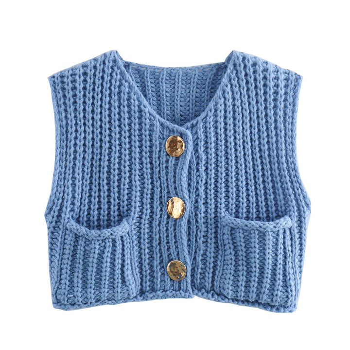 Casual Sleeveless Knit Vest