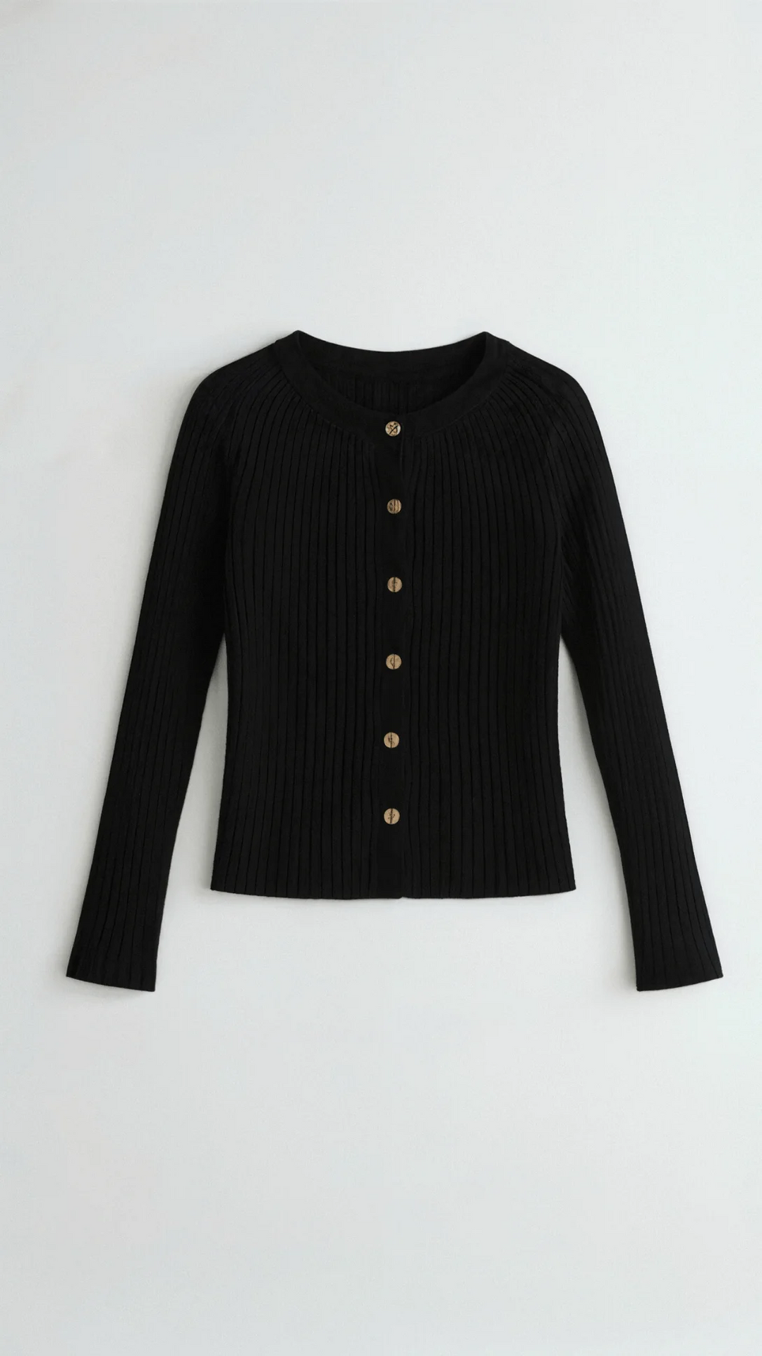 Slim Fit Ribbed Cardigan