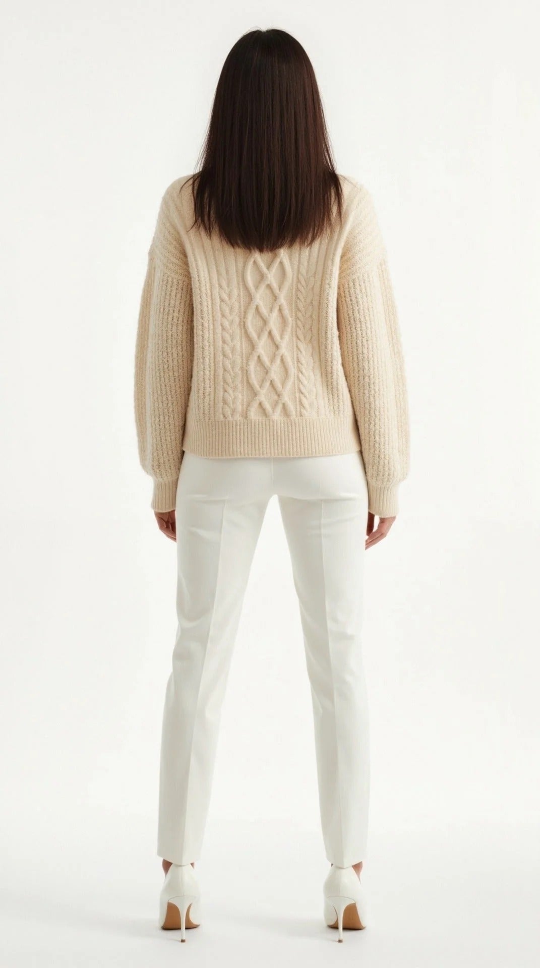 Janet Oversized Cable Cardigan