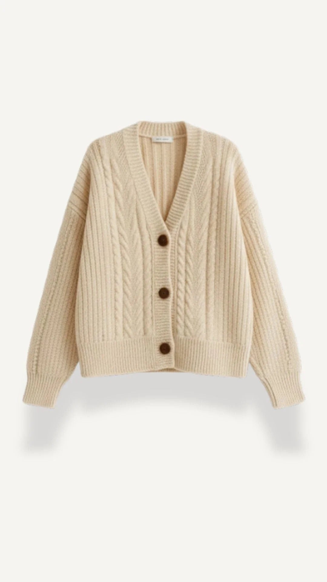 Janet Oversized Cable Cardigan