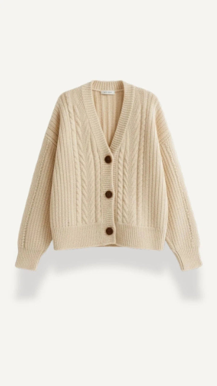 Janet Oversized Cable Cardigan