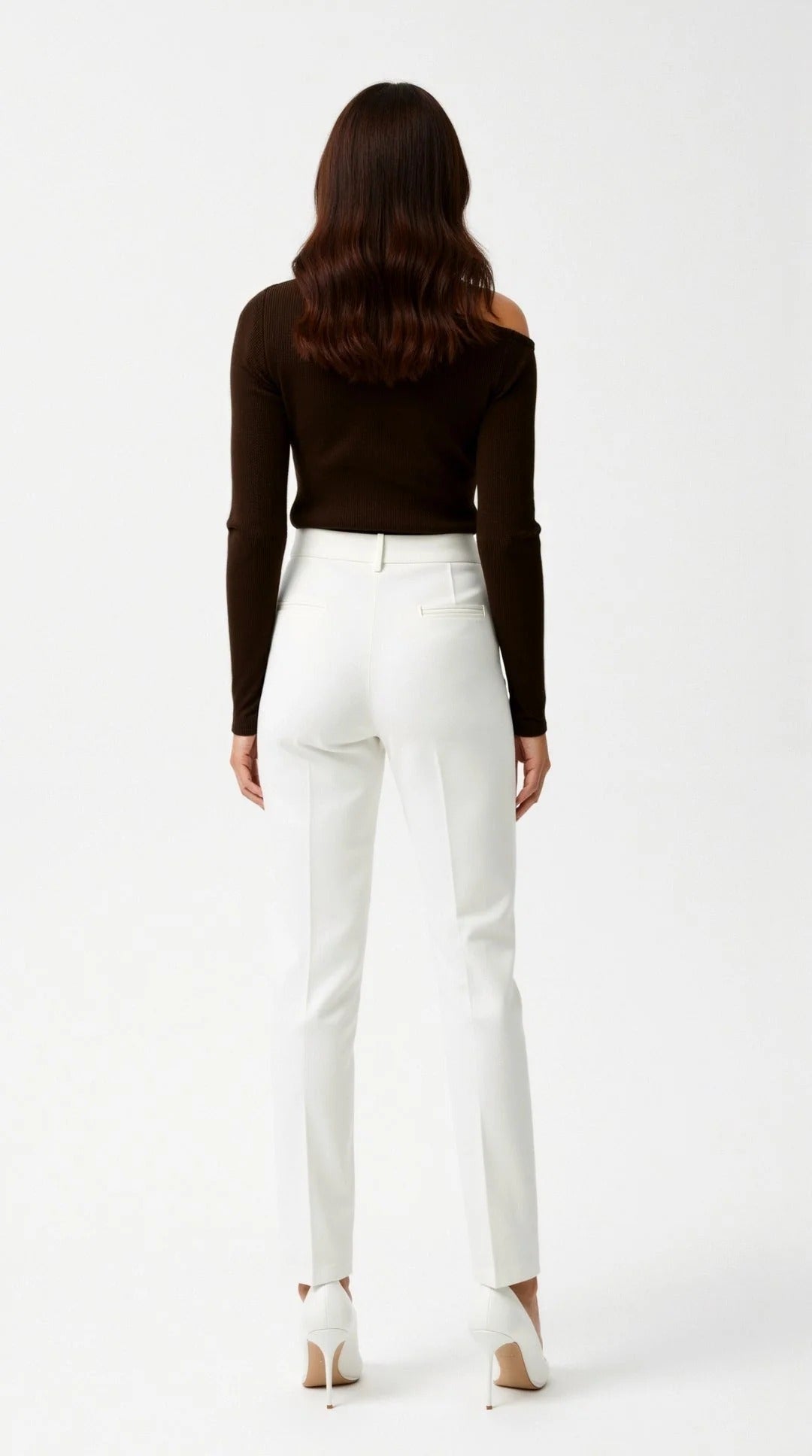 Ribbed Asymmetric Long Sleeve