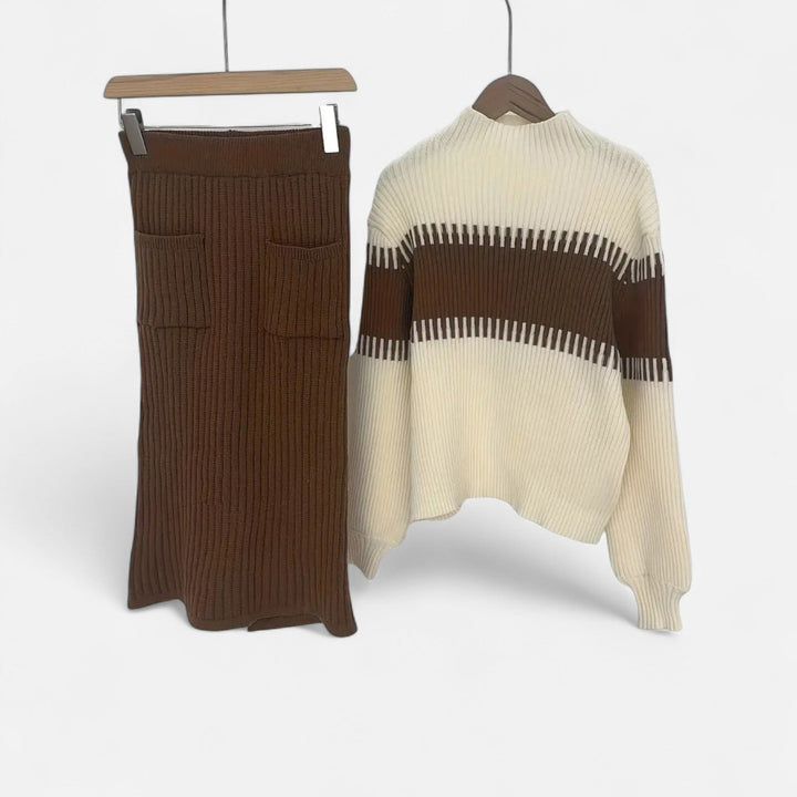 Ribbed Knit Two-Piece Set