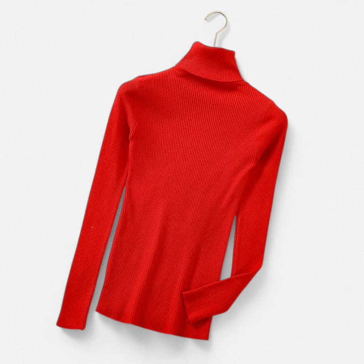 Ribbed Mock Neck Top