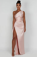 Nyelle Sculpted One-Shoulder Gown