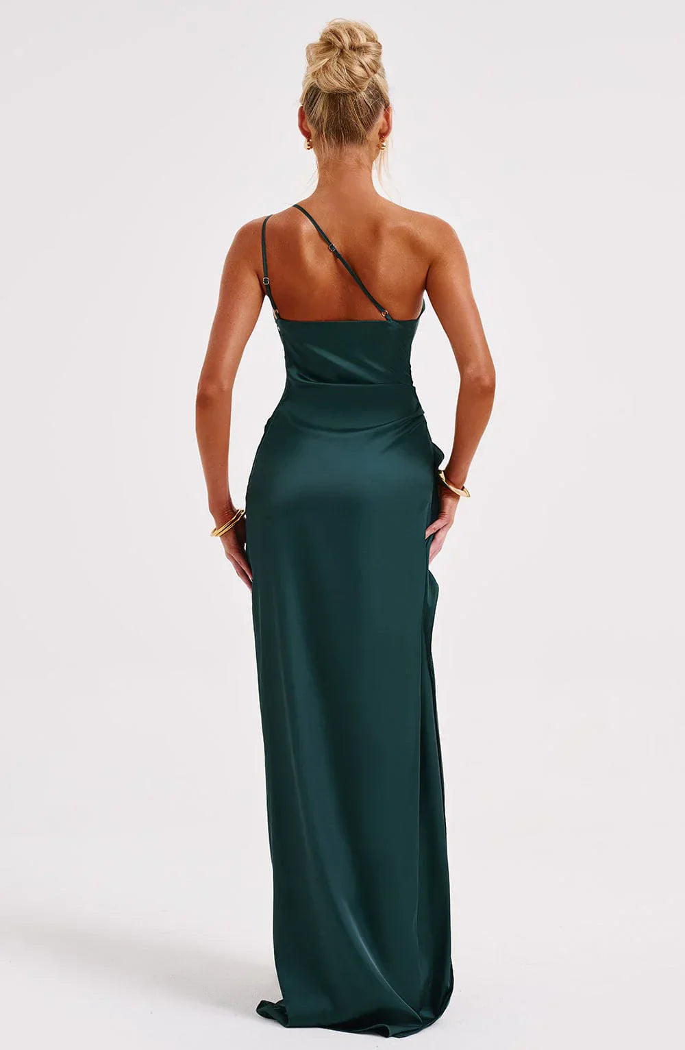 Nyelle Sculpted One-Shoulder Gown