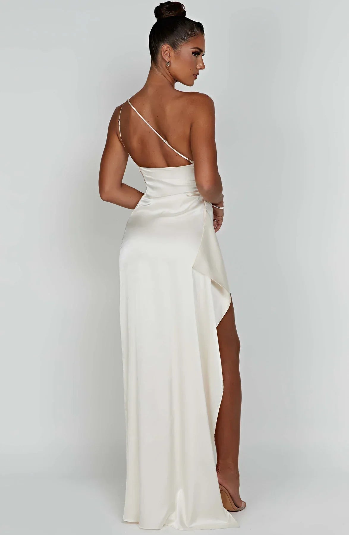 Nyelle Sculpted One-Shoulder Gown