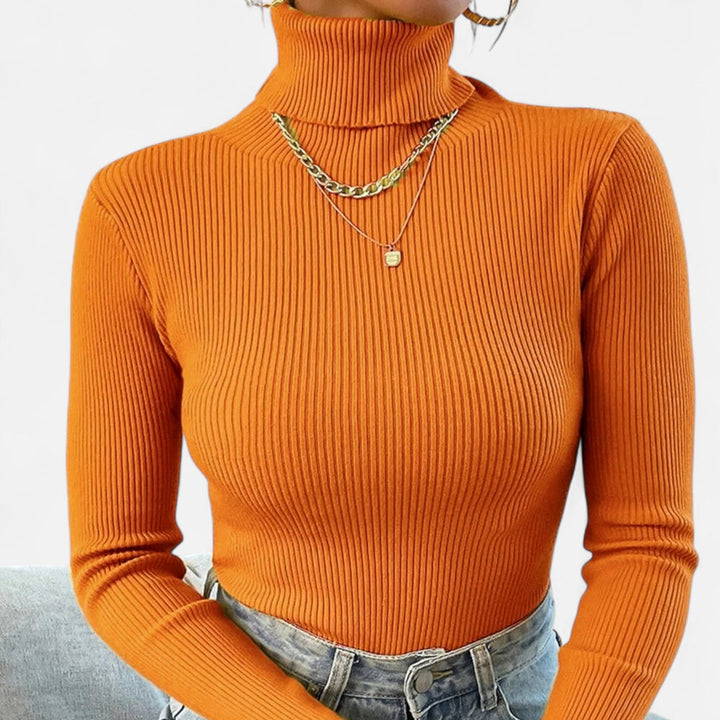 Ribbed Mock Neck Top