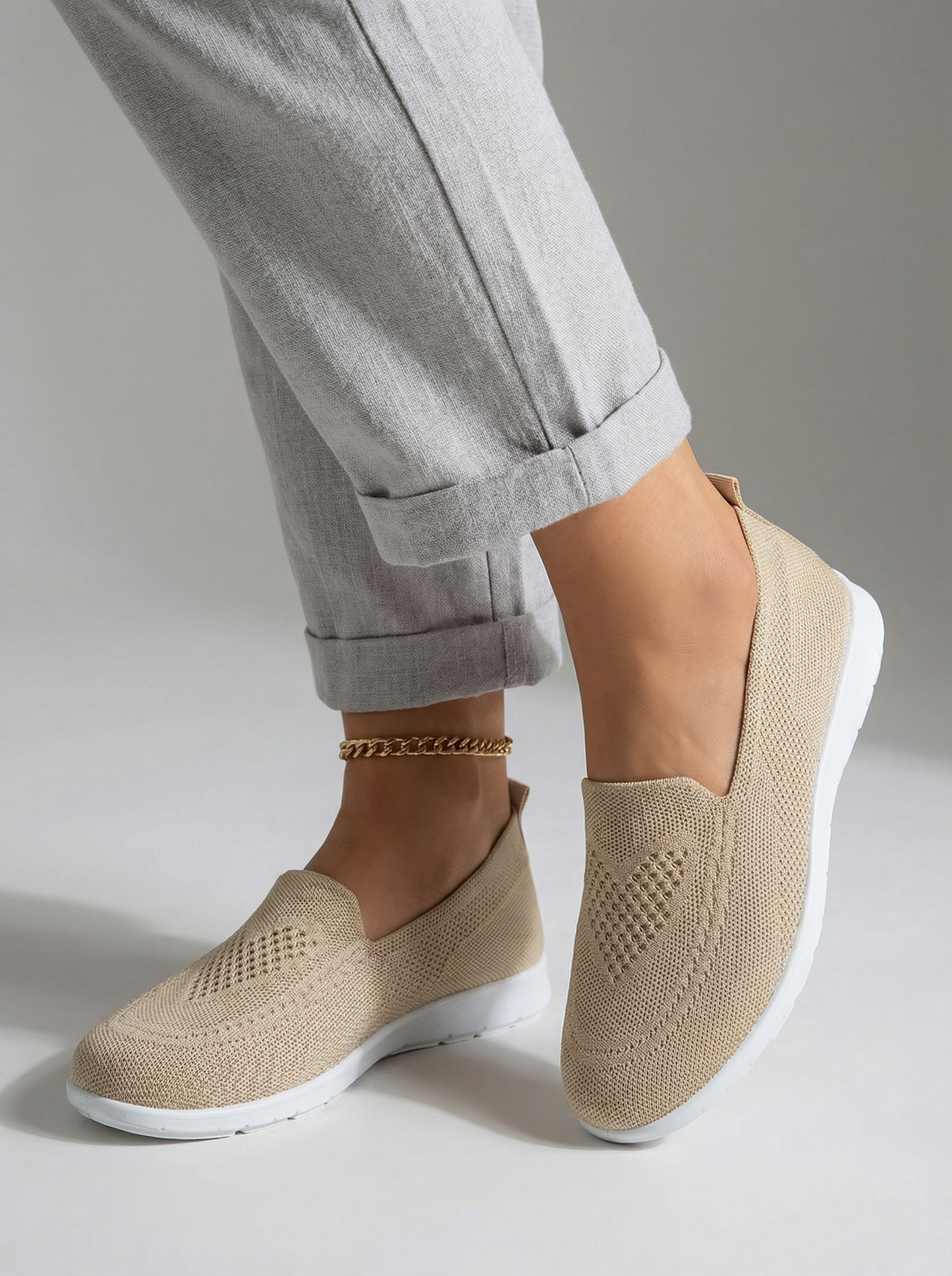 Women’s Lightweight Knit Slip-On Trainers