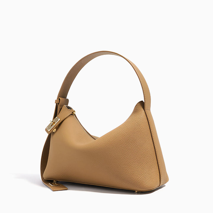 Delia - Sculpted Lock Shoulder Bag