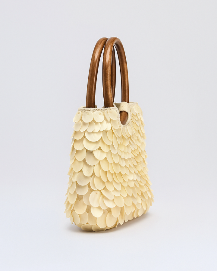 Maribel - Scallop Shell Textured Tote