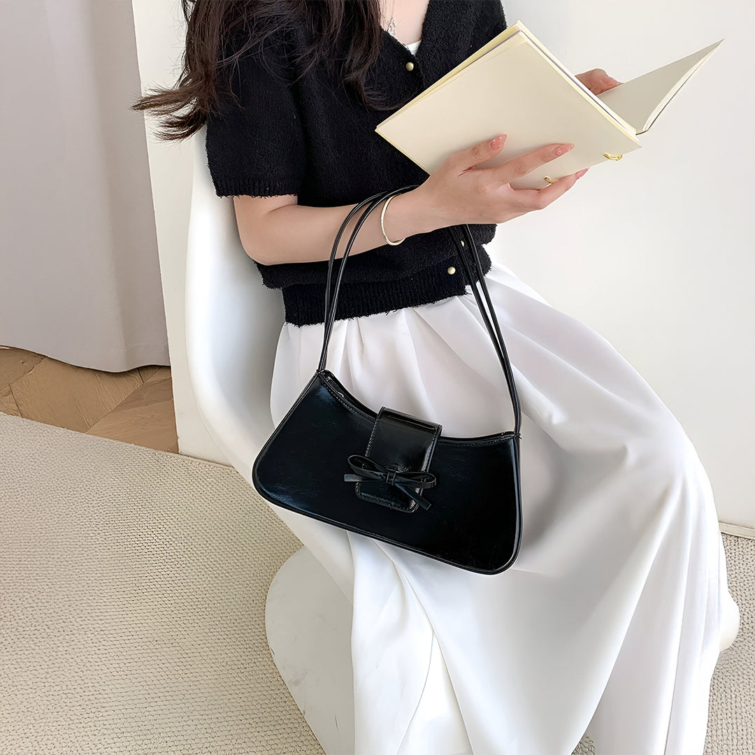 Orabella - Bow Detail Shoulder Purse