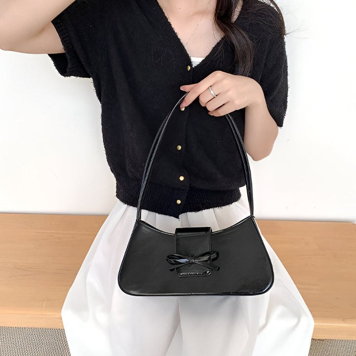 Orabella - Bow Detail Shoulder Purse